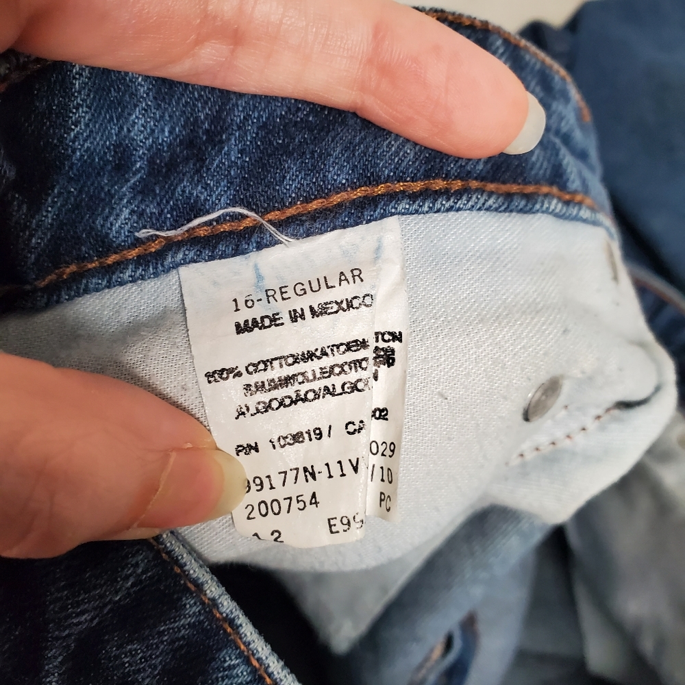 19) HARLEY-DAVIDSON Straight Leg Jeans Sz. 16 - Picture 3 of 10